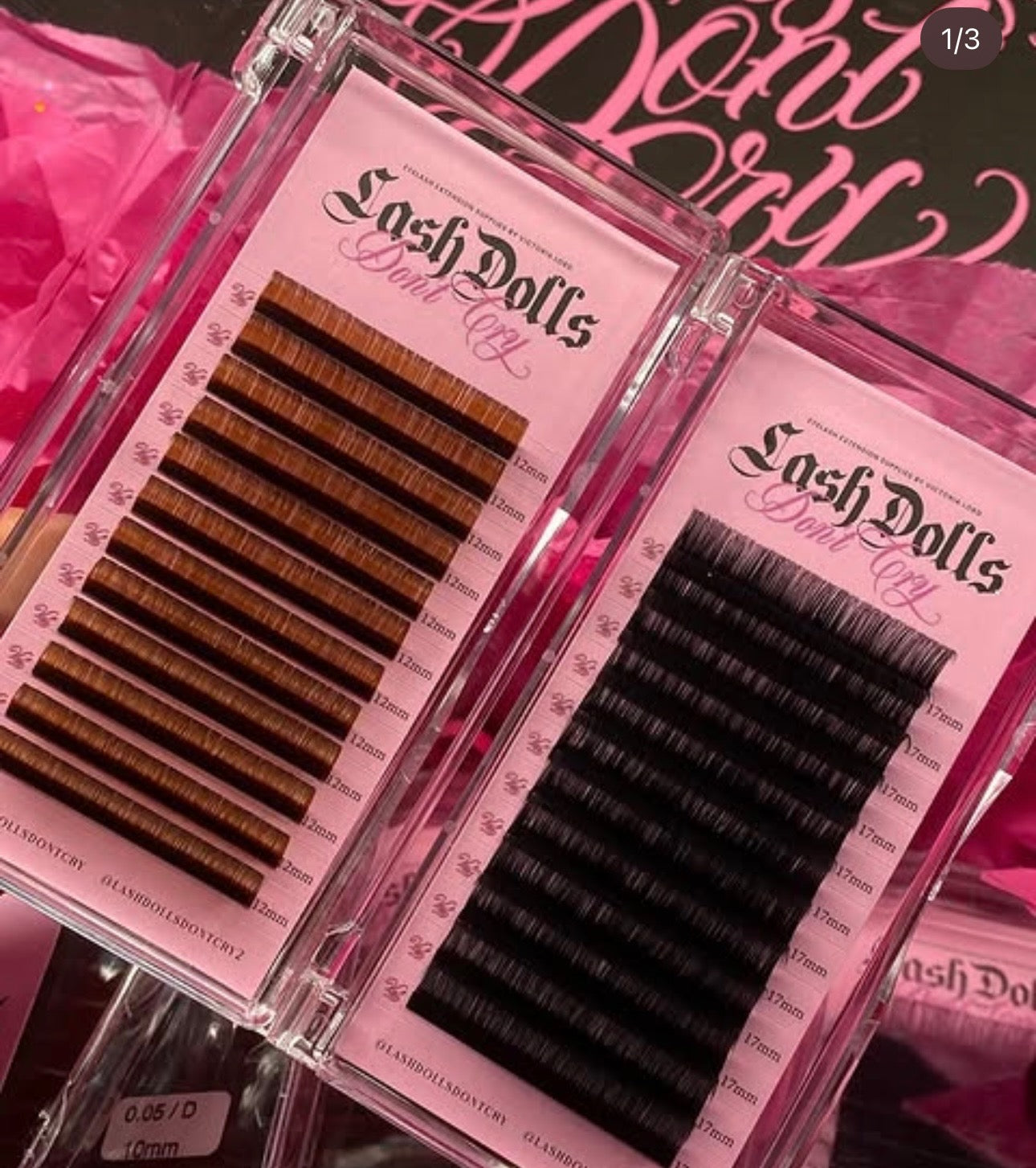 Brown Lash Trays